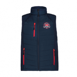 GILET WITH RED ZIPPER
