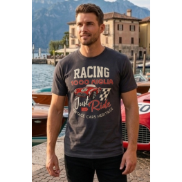 T-SHIRT GRIGIO RACING
